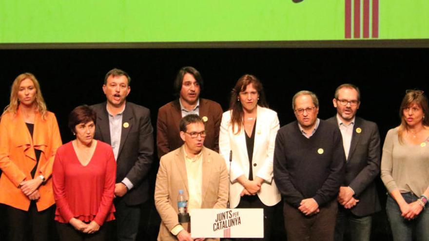 La plana major de Junts per Catalunya ha participat en l&#039;acte electoral de Roses | ACN