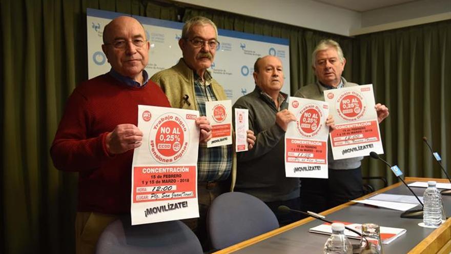 CCOO y UGT se movilizan para defender el futuro de las pensiones