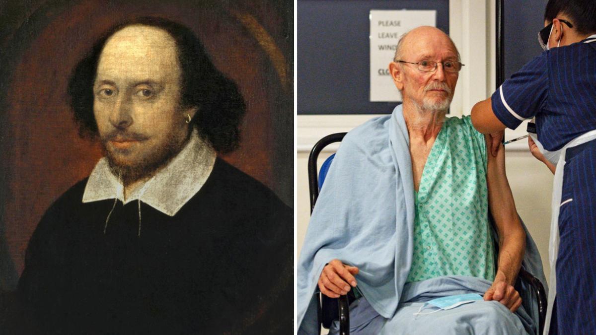 William Shakespeare dramaturgo y William Shakespeare primer hombre vacunado contra el covid