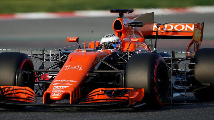 Fernando Alonso, en Montmeló