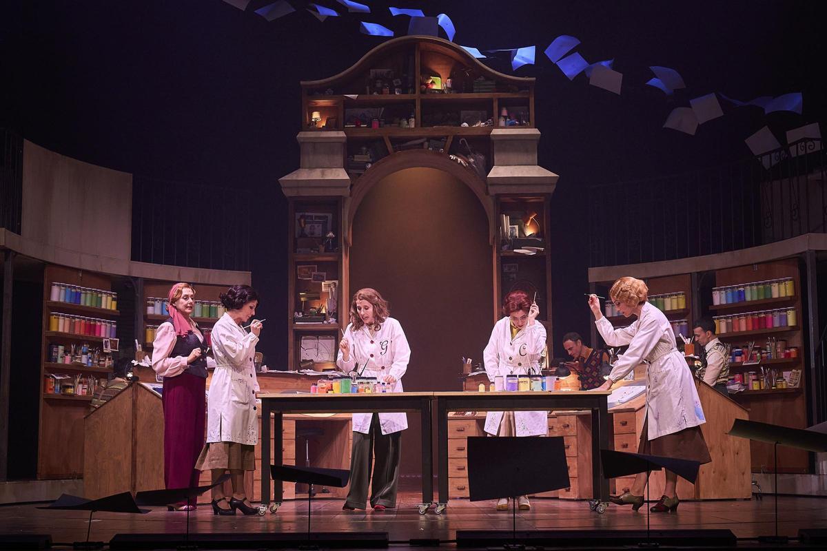 Las actrices de Ànima en el TNC