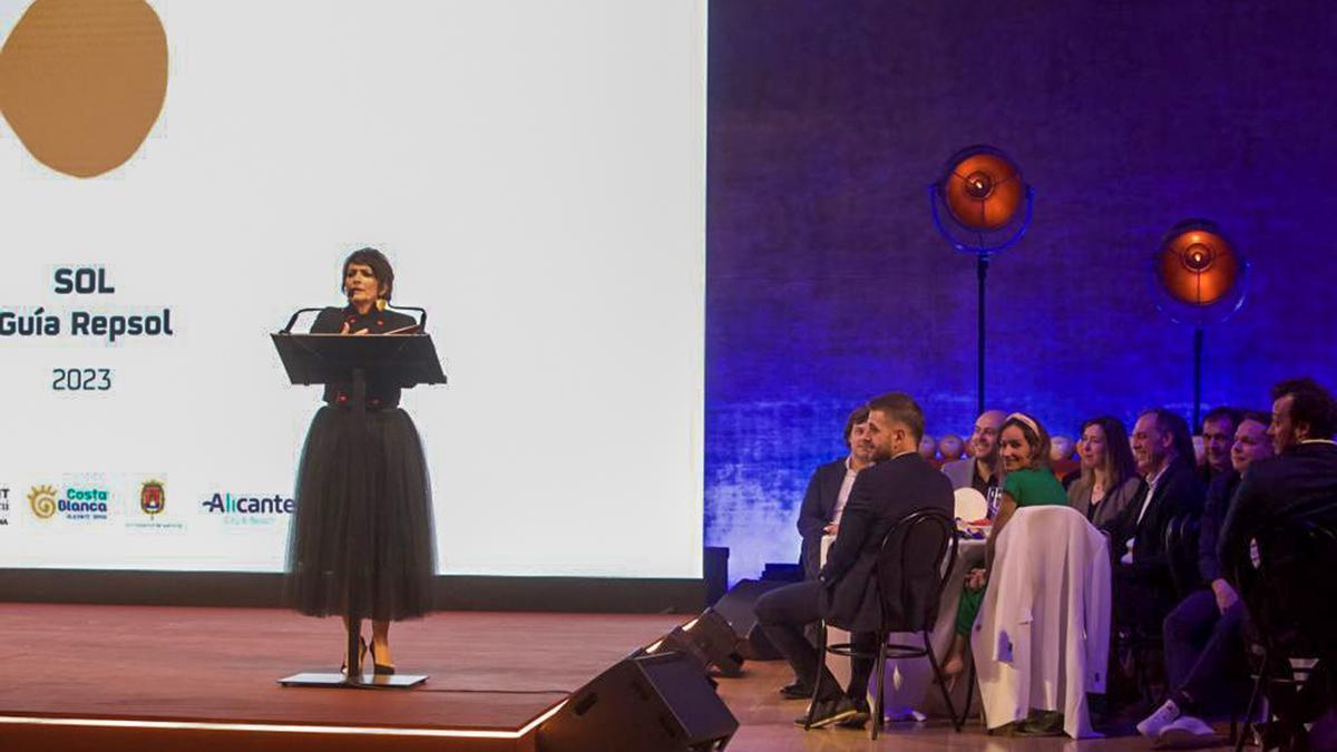 Silvia Abril, durante la presentación.¡