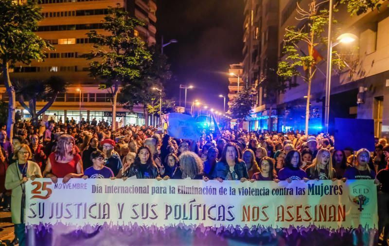 Manifestación contra la violencia machista