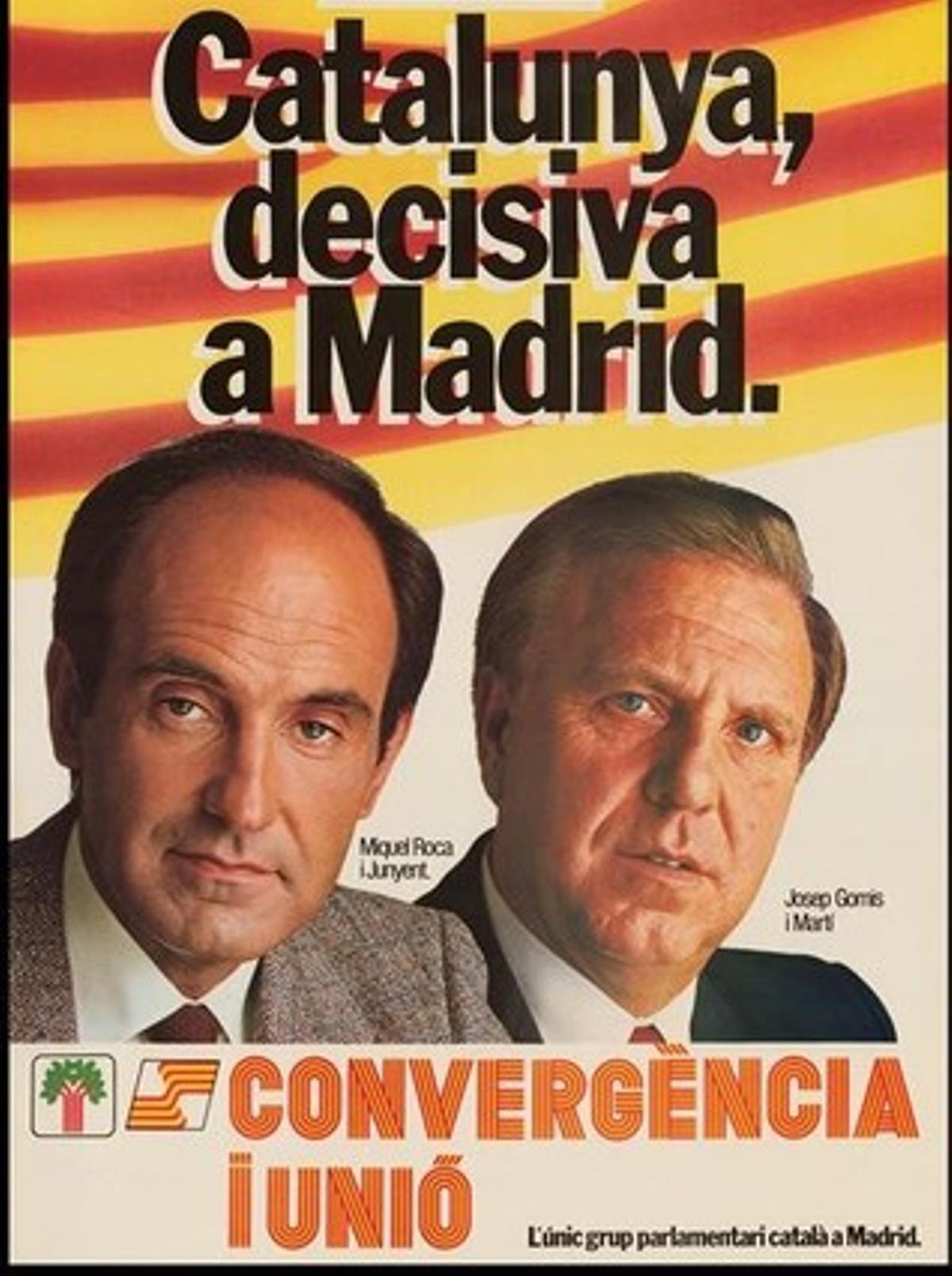 Cartell de CiU per a les eleccions generals del 1982.