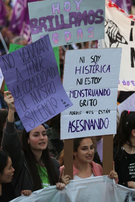 Manifestaciones por el 8M en Málaga