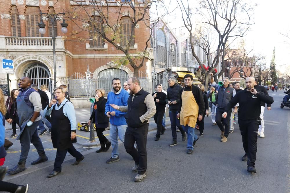 Protesta de los comerciantes del Mercado Central