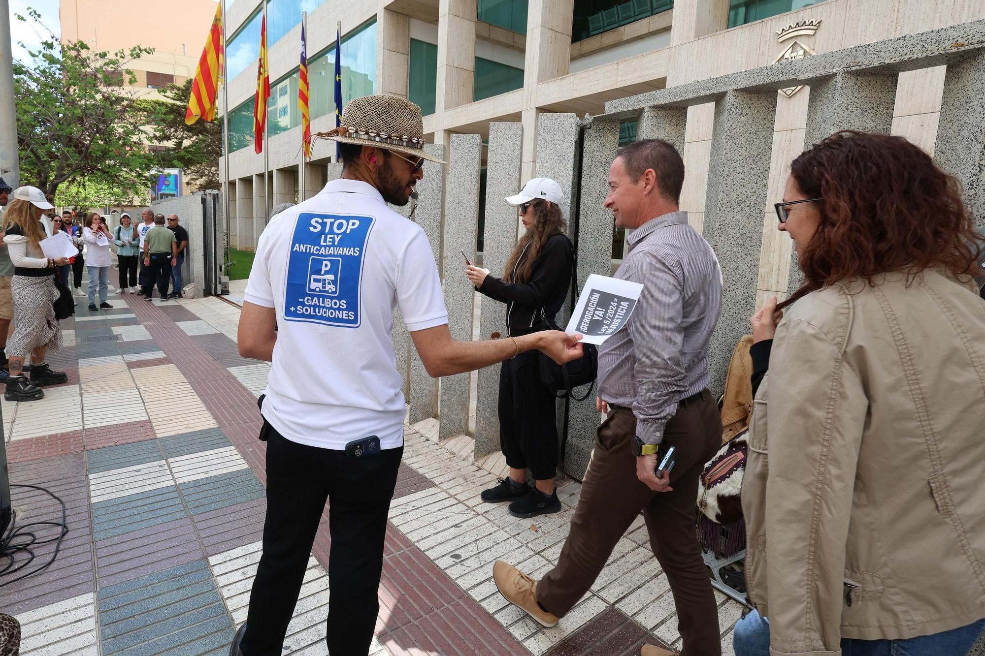 Nueva manifestación de caravanistas en Ibiza