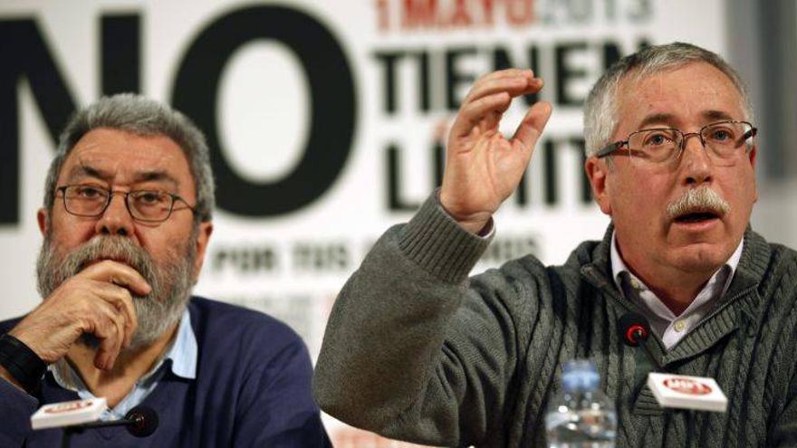 Toxo y Méndez reclaman un pacto nacional que saque a España de la recesión