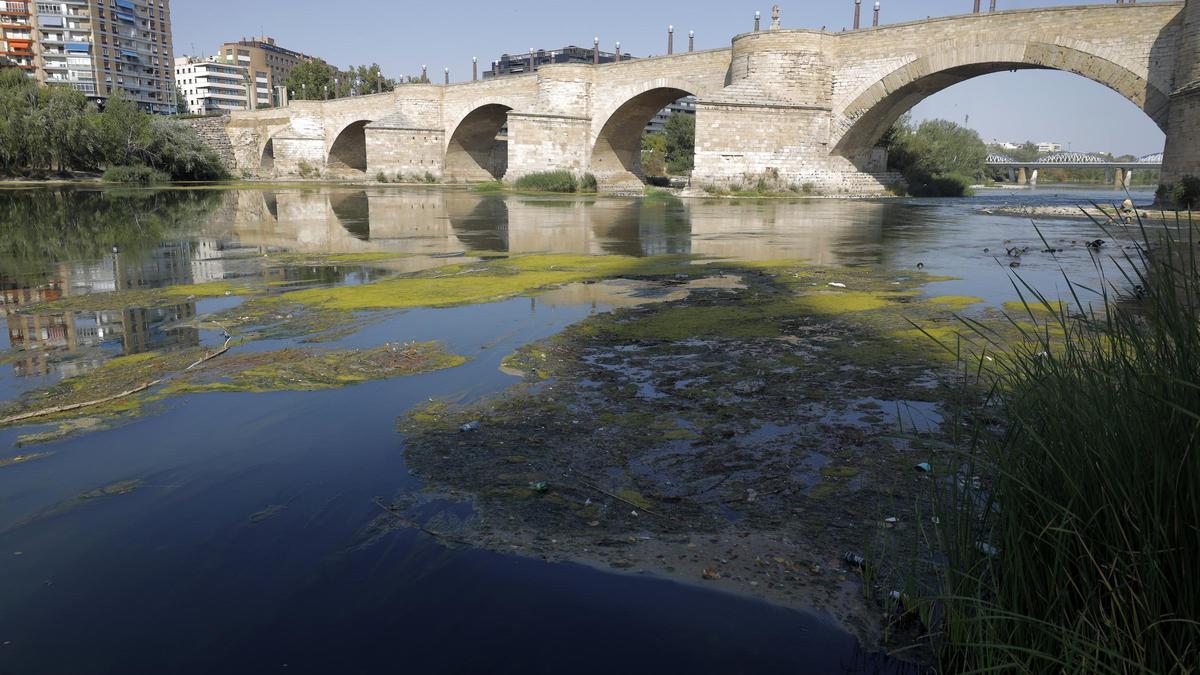 Imagen de archivo del puente de Piedra de Zaragoza, sobre el río Ebro.