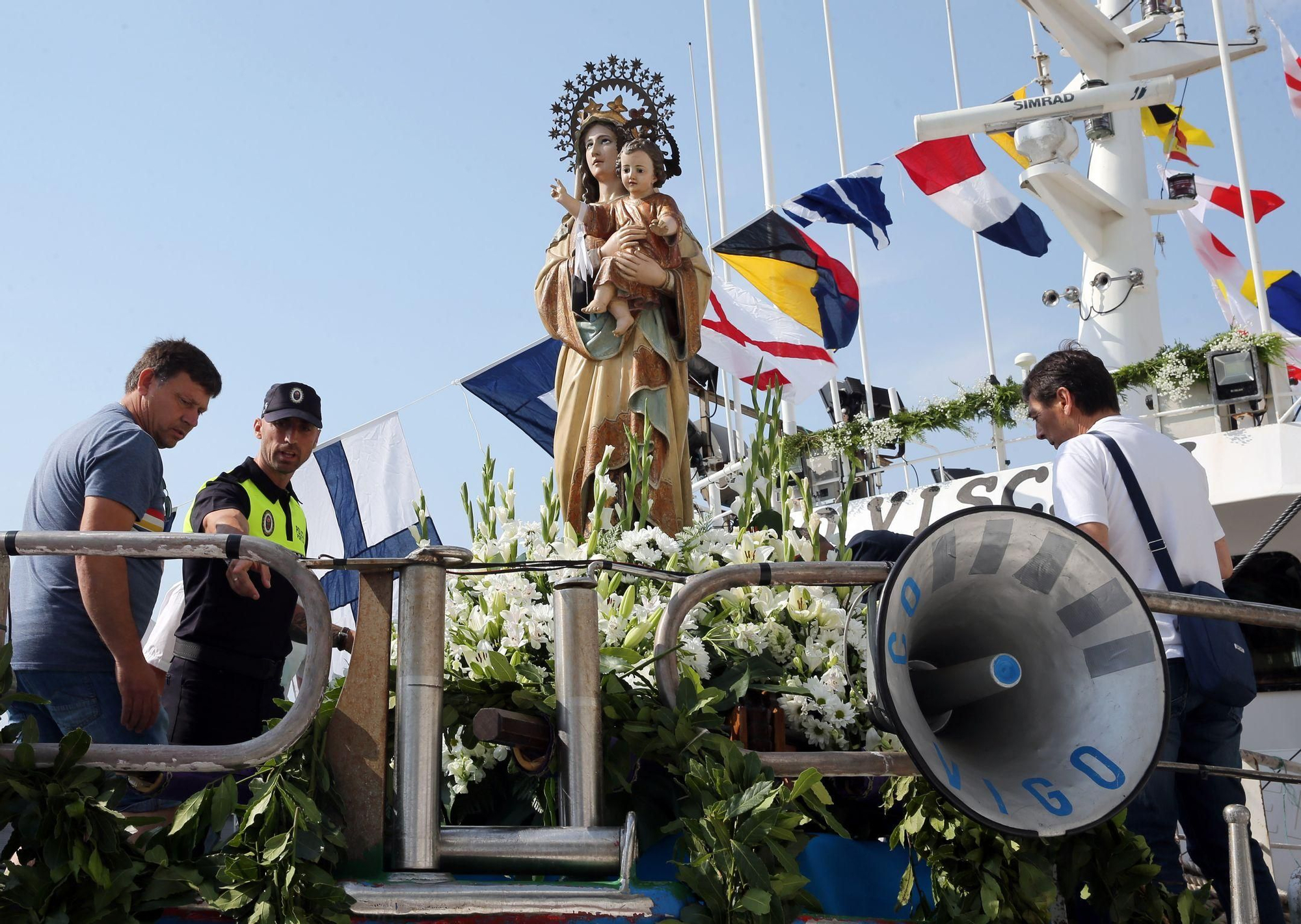 Las mejores imágenes de la procesión marítima de O Berbés