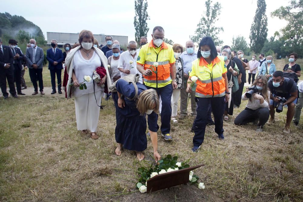 Acte d'homenatge a les víctimes de la covid-19 a Girona