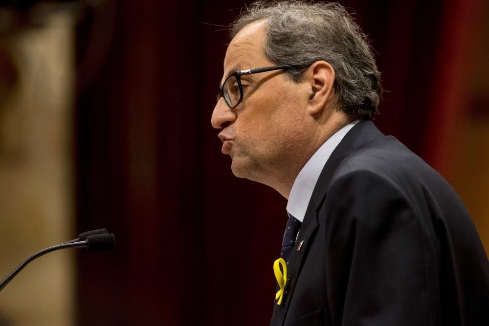 Ple d'investidura de Quim Torra