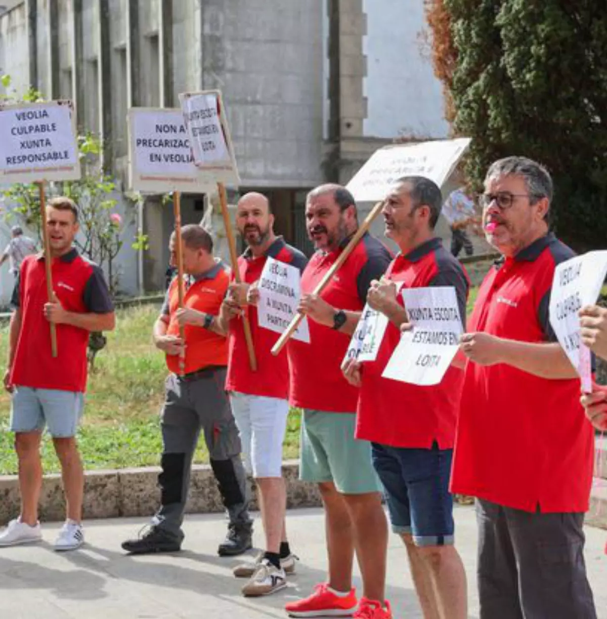Protesta sindical ante el Hospital Provincial