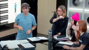 Manu Guix, Noemí Galera, Chiara y Ruslana en un ensayo grupal en la Academia de OT 2023