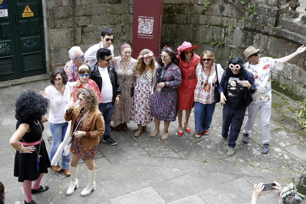 San Martiño Pinario revive el Santiago de 1976 con '50 anos aló': "Esta festa creceu moito"