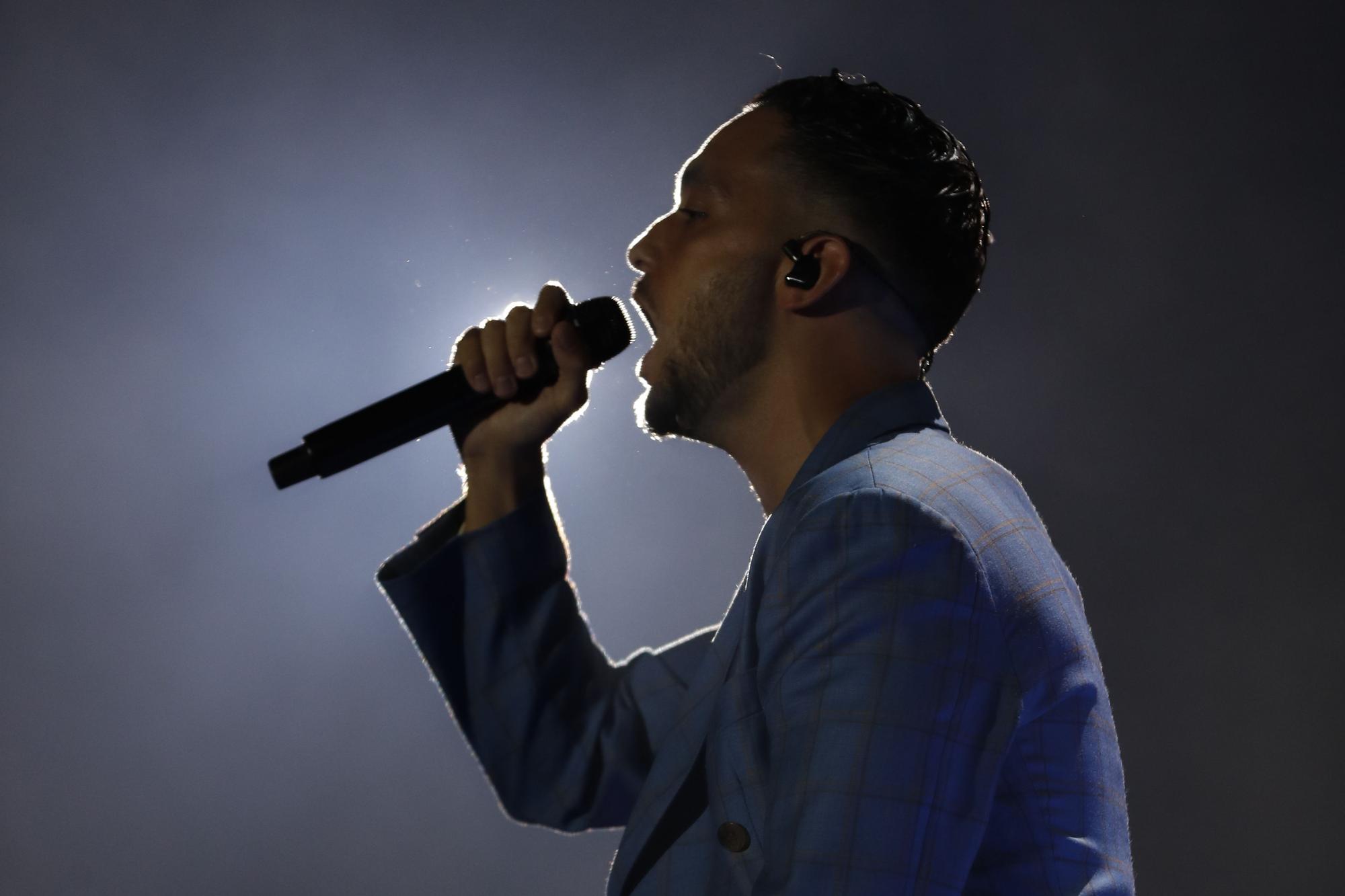 C. Tangana durante el concierto que ofrece en el Andalucía Big Festival