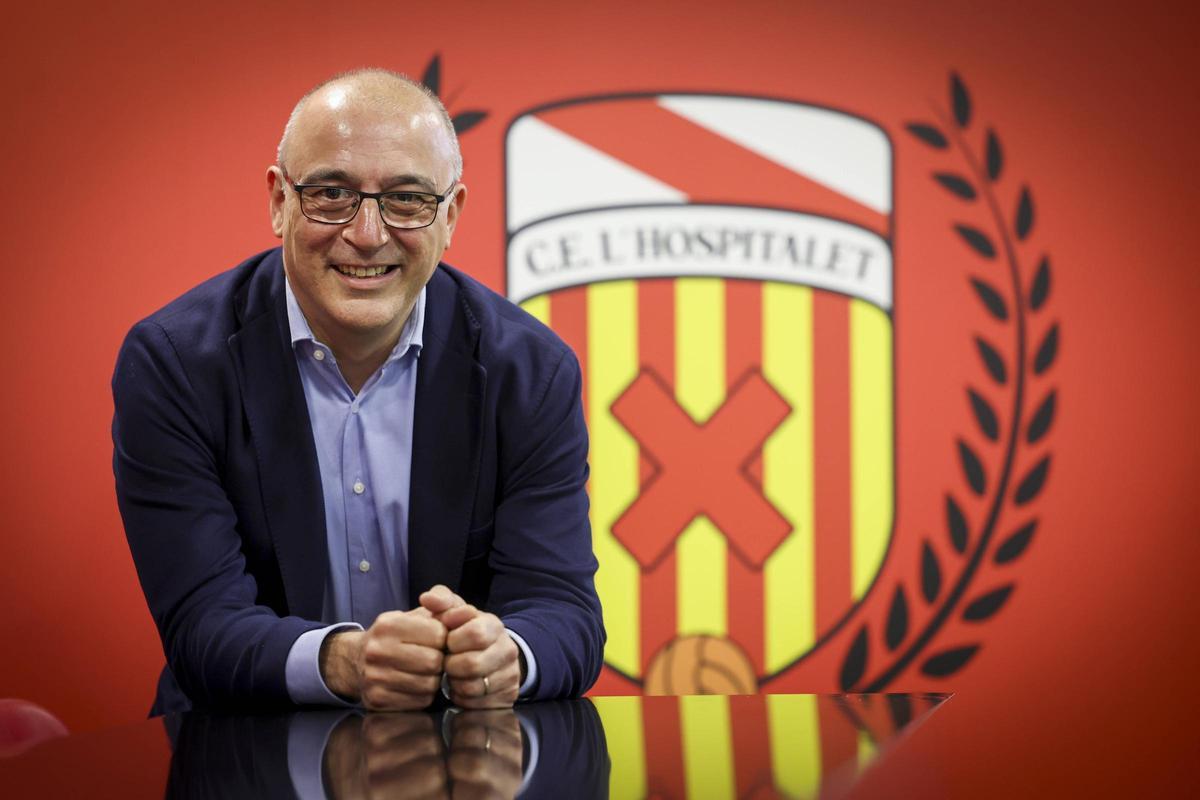 Antonio García, presidente del CE L'Hospitalet