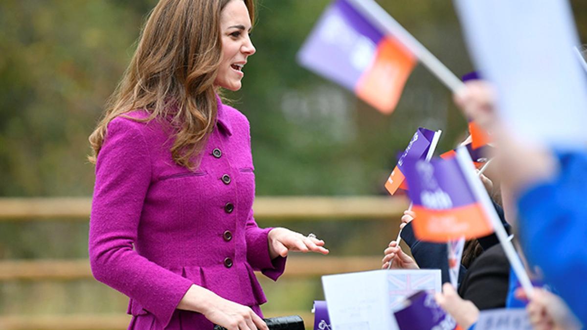 Kate Middleton a su llegada a un acto solidario