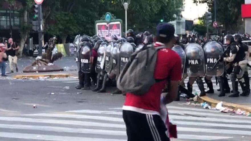 Incidentes en los exteriores del Monumental