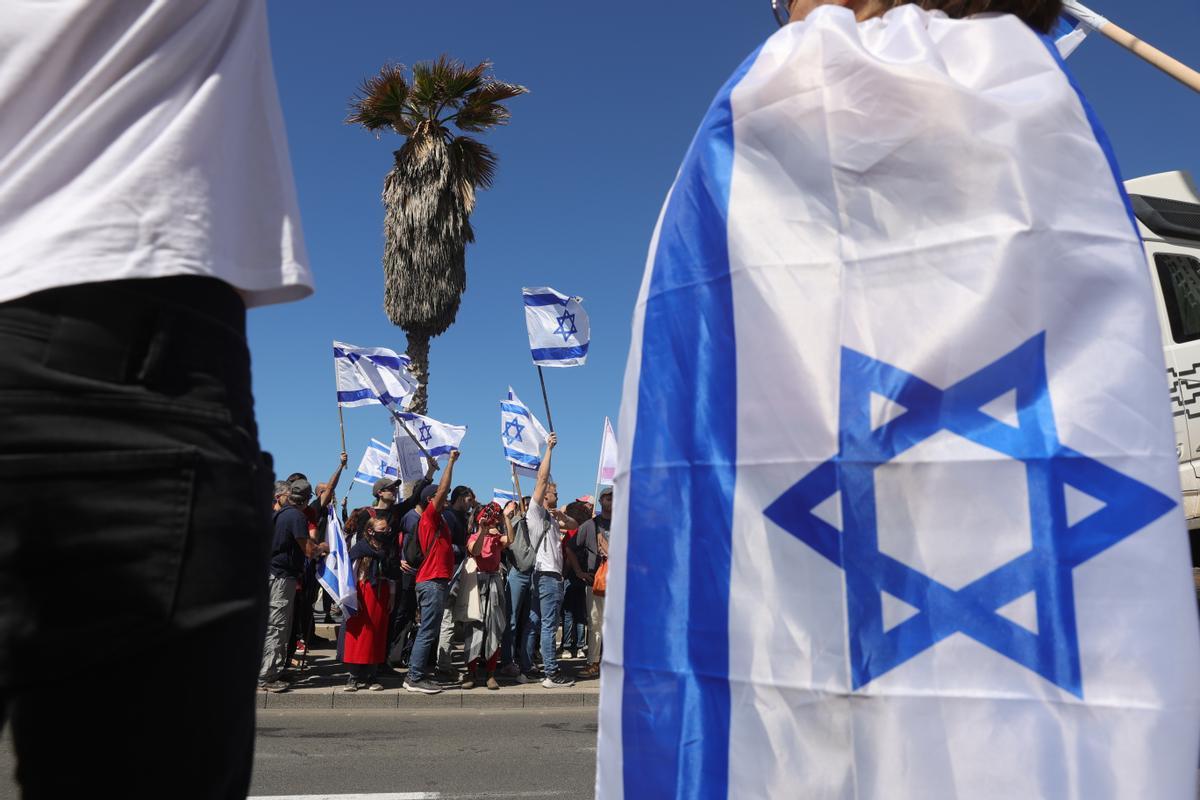 Protestas en Tel Aviv por la polémica reforma judicial del Gobierno de Netanyahu