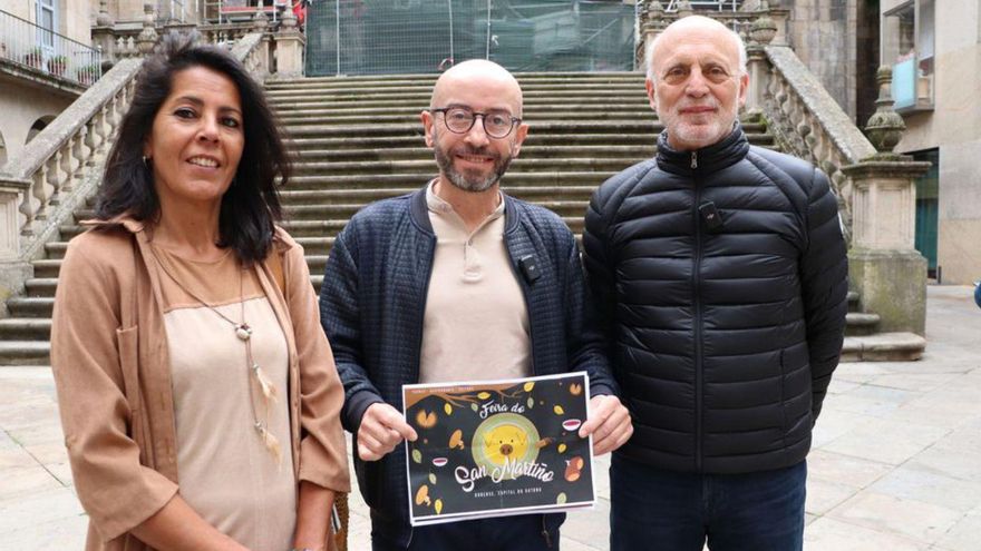 Stella González, Pepe Araújo y Manuel Cabezas. | // F. CASANOVA