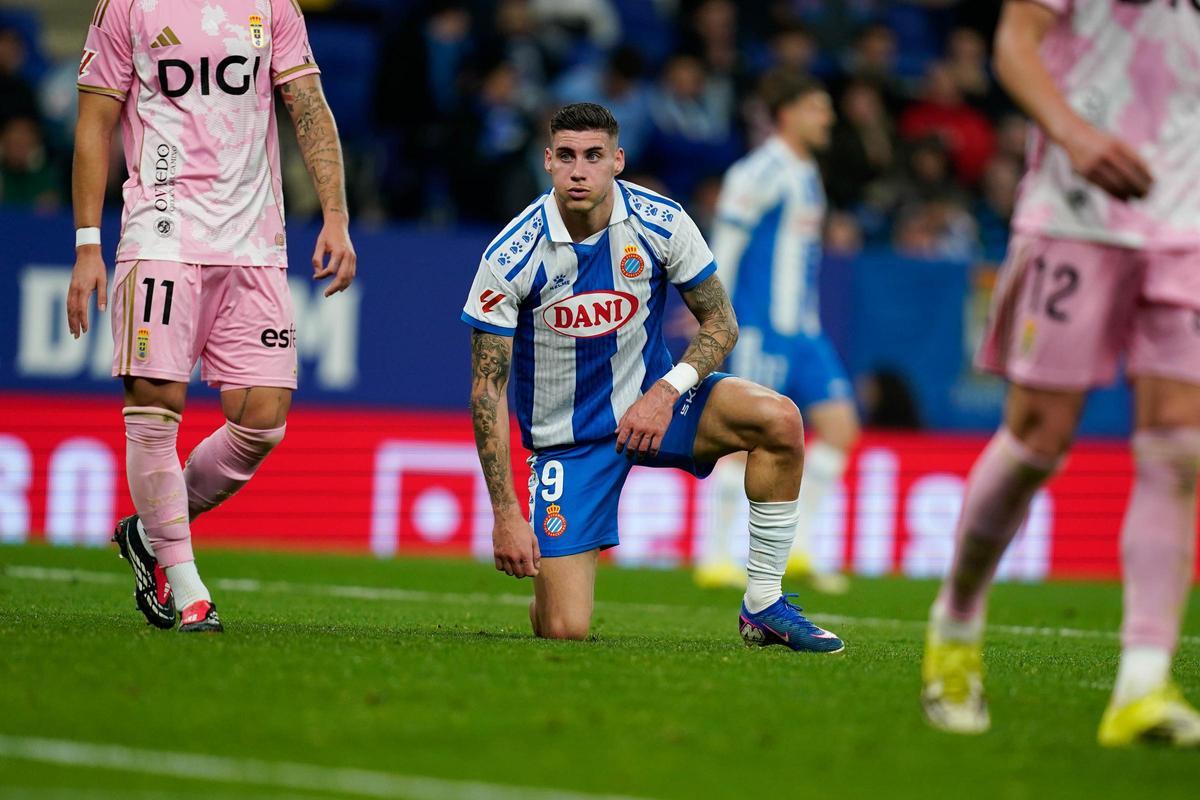 Roberto Fernández, frente al Real Oviedo el pasado lunes