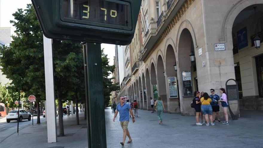 Temperaturas máximas muy altas en el valle del Ebro y en Huesca