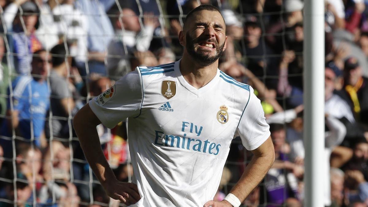 Karim Benzema, durante el último clásico.