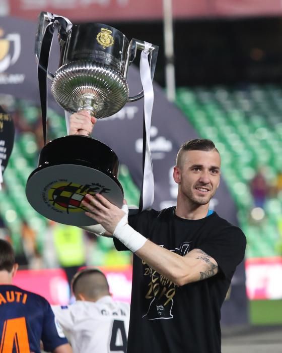 El Valencia y su afición celebran la Copa del Rey
