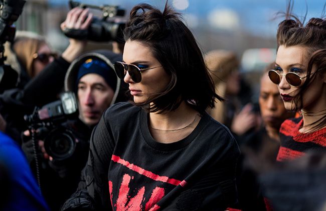 Kendall Jenner en la semana de la moda de París