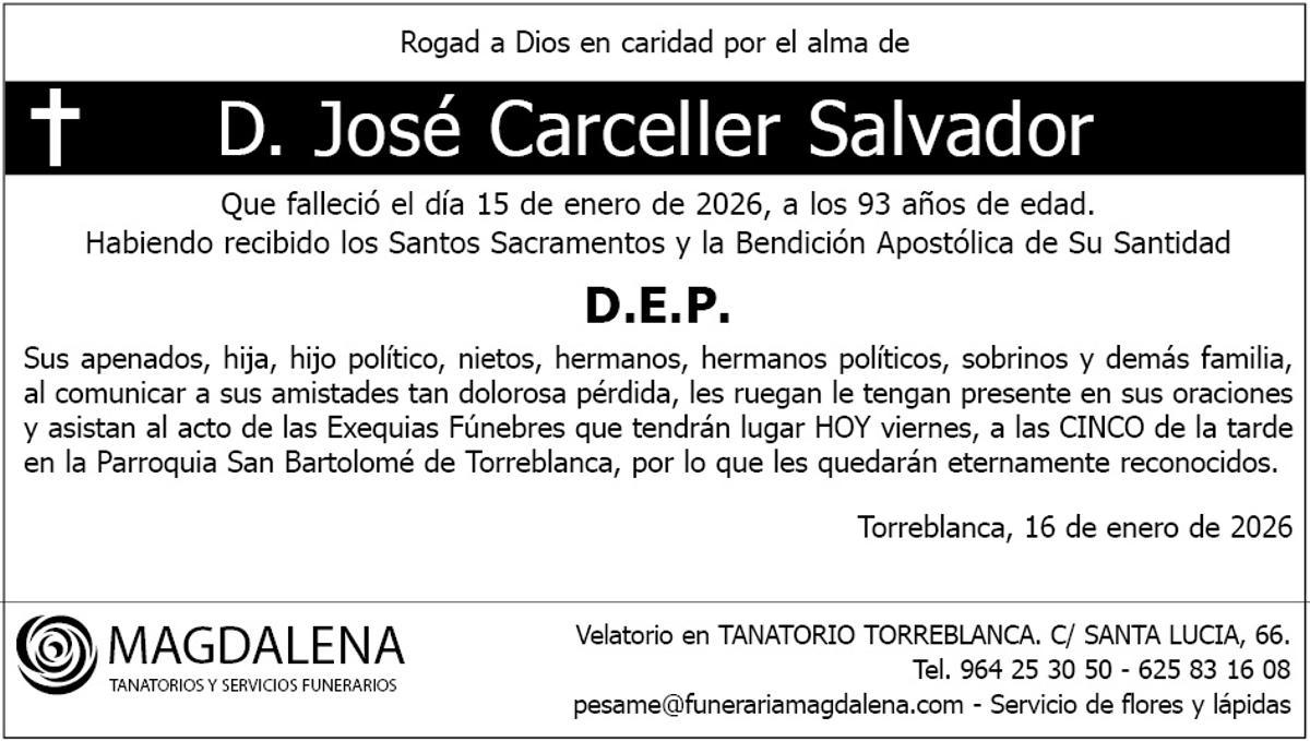 D. José Carceller Salvador