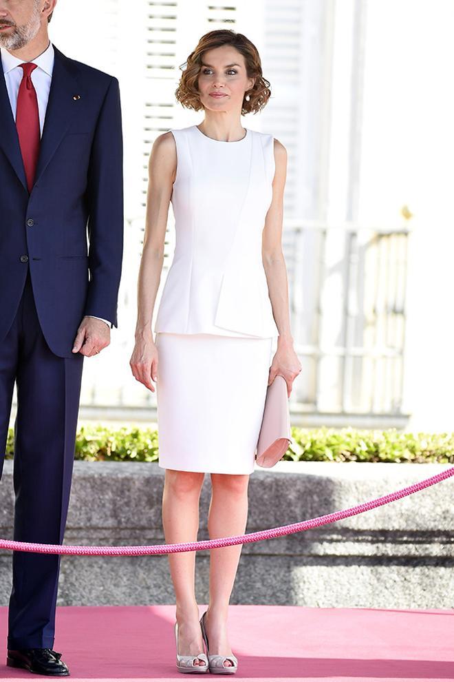 Letizia Ortiz durante la visita del presidente de Perú a España