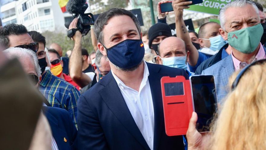 El presidente de Vox, Santiago Abascal