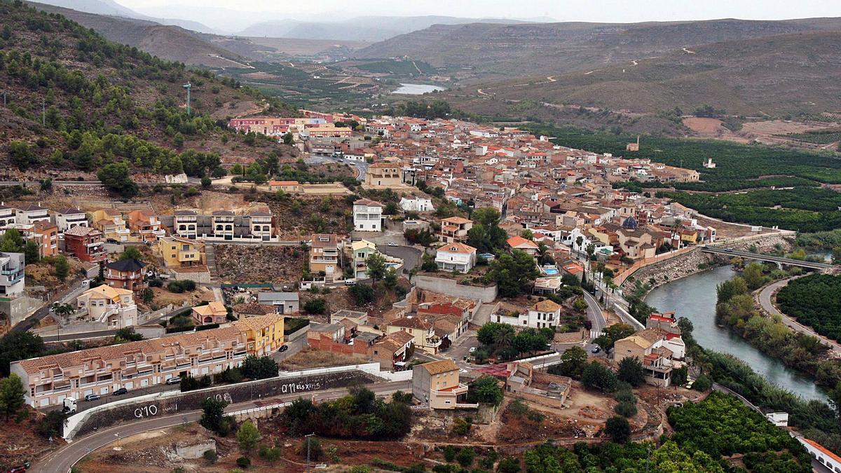 Vista aérea de Sumacàrceren una imagen de archivo.  levante-emv