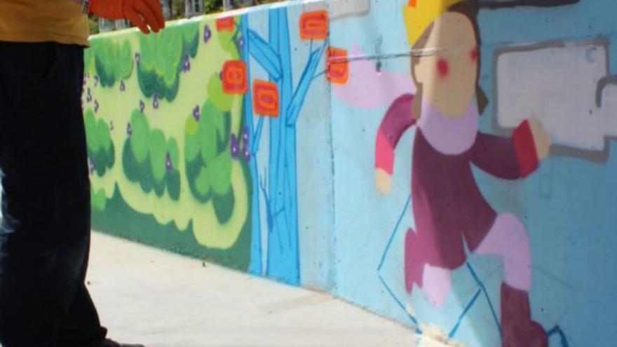 El Puente de Sanabria inaugura un mural por la igualdad en la infancia