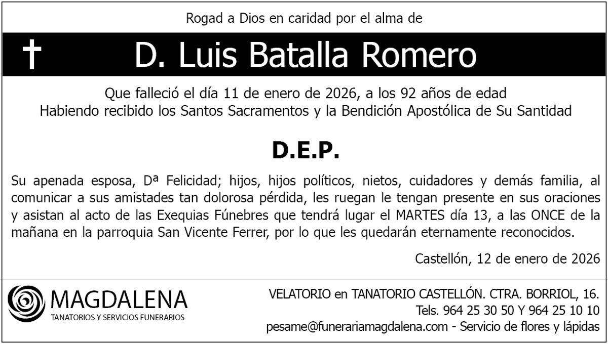 D. Luis Batalla Romero