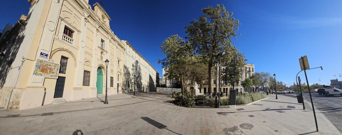Así es la nueva Plaza de Santa Mónica de València Así es la nueva Plaza de Santa Mónica de València