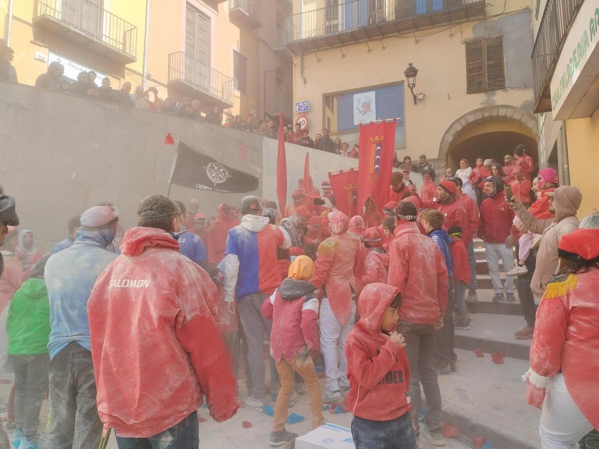 Les millors imatges de la guerra de la farina de Berga