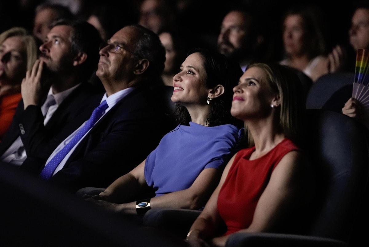 Isabel Díaz Ayuso y Judith Piquet, hoy, en el acto por el 40 Aniversario de la Federación de Municipios de Madrid.