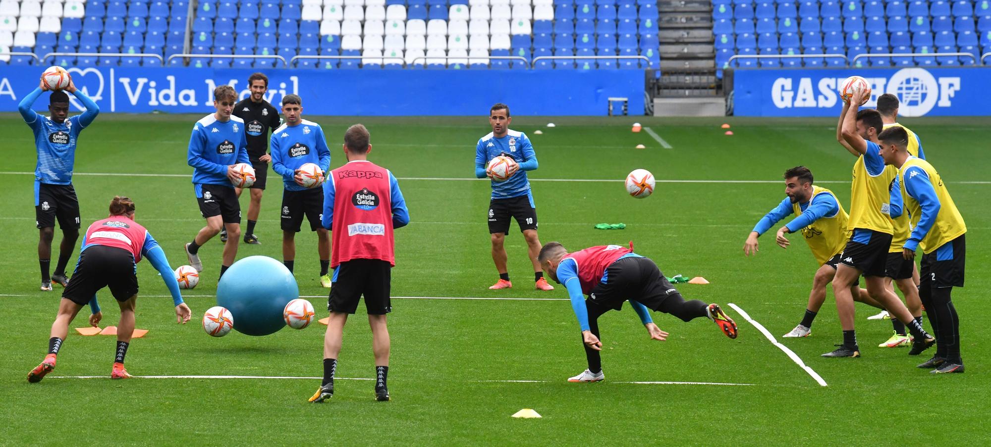 El Dépor prepara en Riazor el partido contra el Zamora