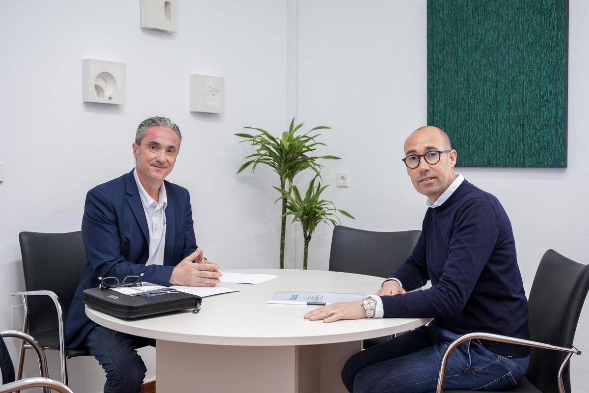 Luis Fernández del Blanco (AUGC) y Óscar Portas (Consell de Formentera)