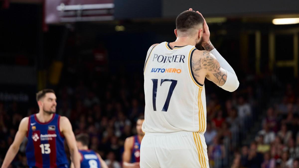 Vincent Poirier, en un partido ante el Barça esta temporada