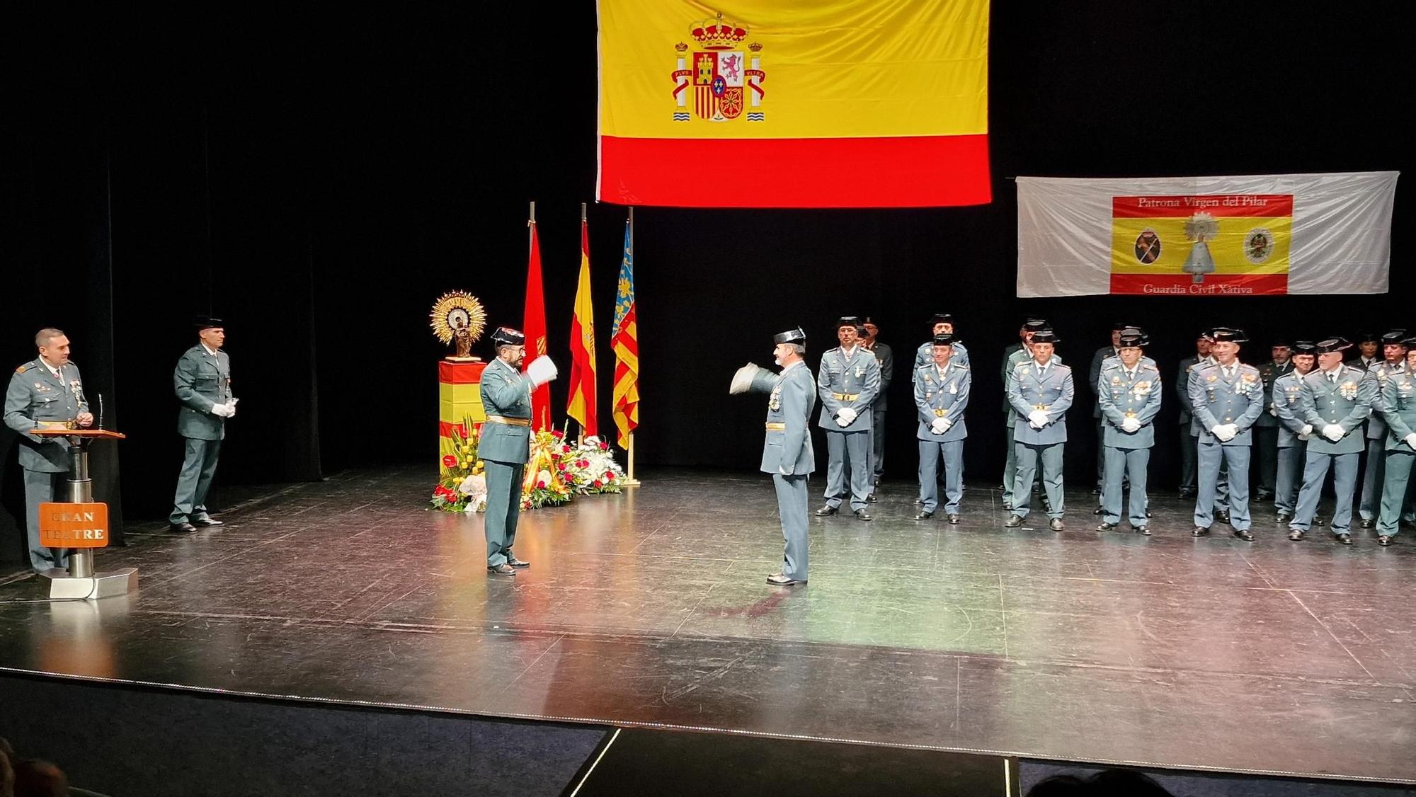 Así ha sido la celebración del día de la patrona de la Guardia Civil en Xàtiva