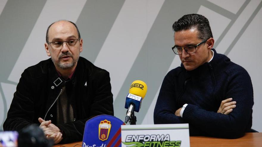 Roig y Ponz, en la despedida del técnico azulgrana.