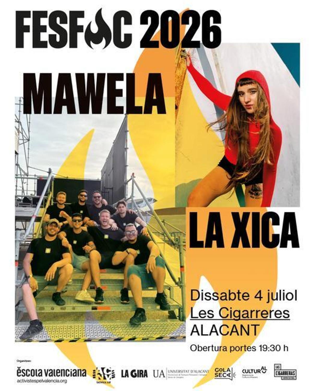 Los artistas La Xica y Mawela cantarán en el festival