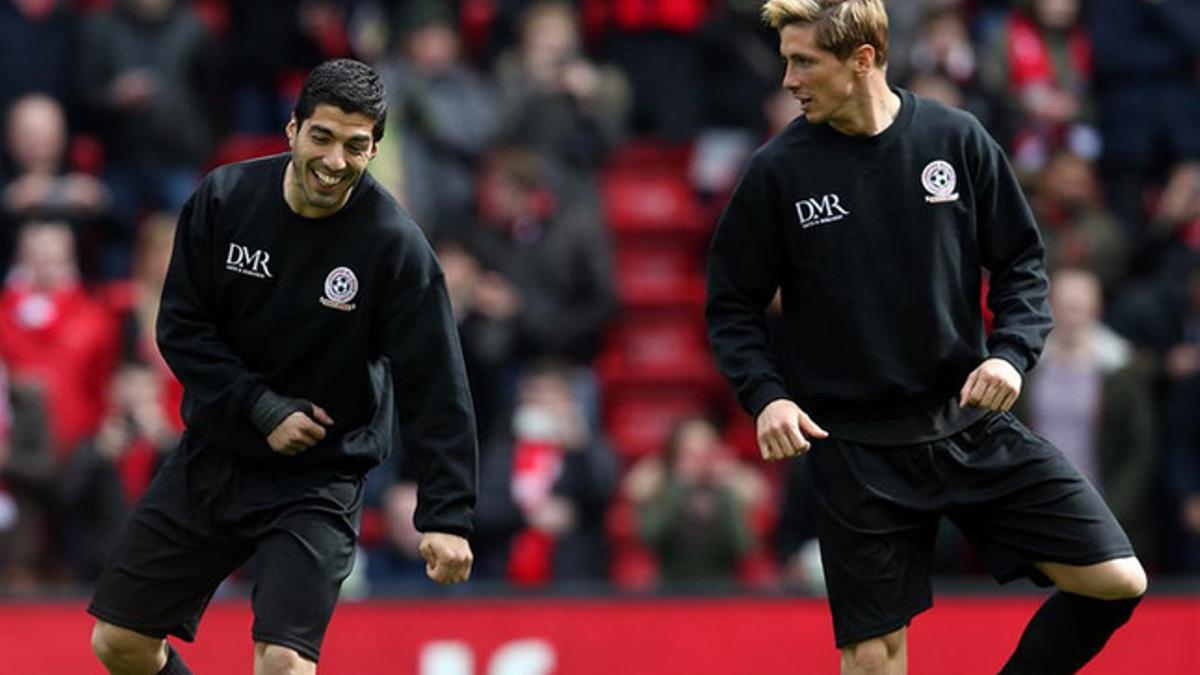 Luis Suárez y Fernando Torres volvieron a Anfield