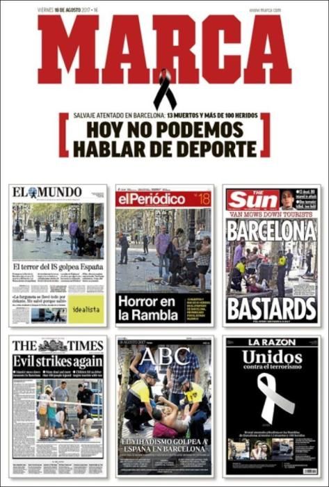 Portadas deportivas del viernes 18 de agosto