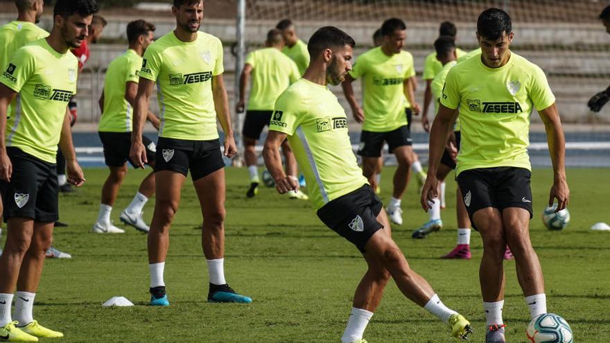 Entrenamiento del Málaga CF