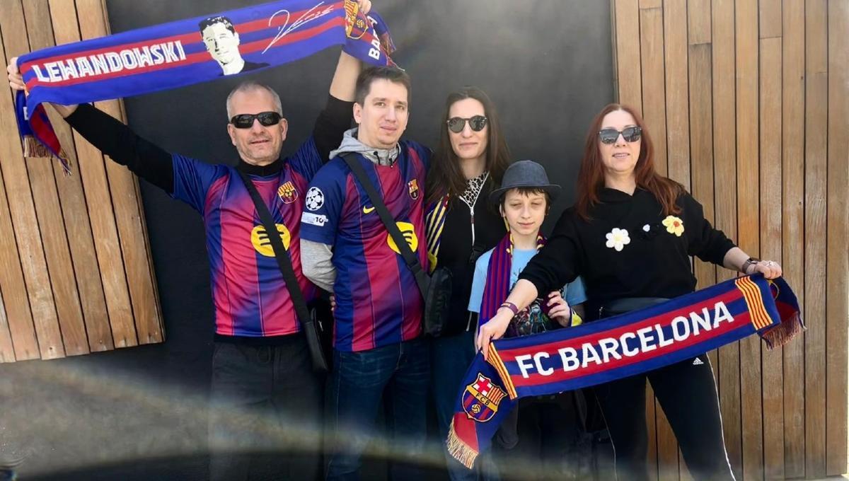 La famila polaca que acudió al Spotify Camp Nou