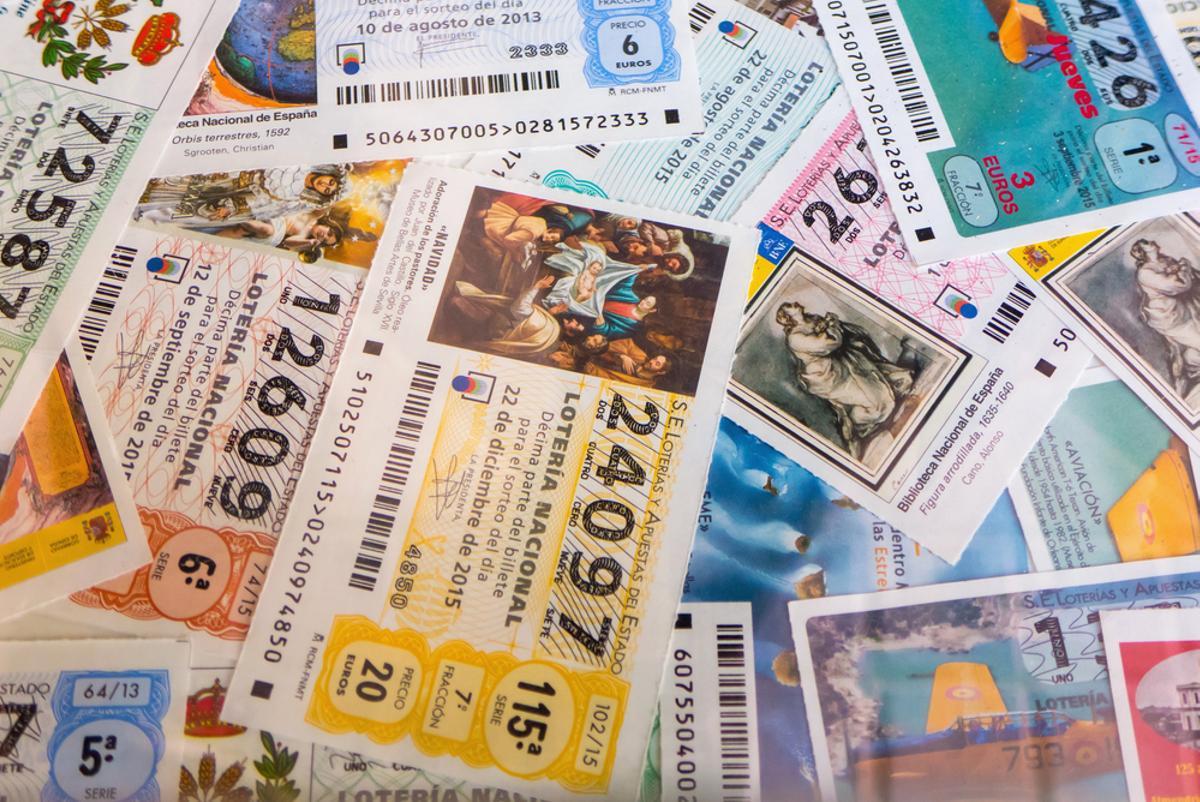 Boletos de lotería.